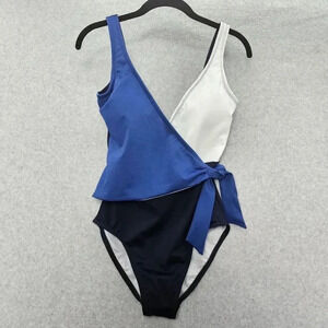 Dolfin Aquashape One Piece‎ Wrap Front Swimsuit Women's Size 8